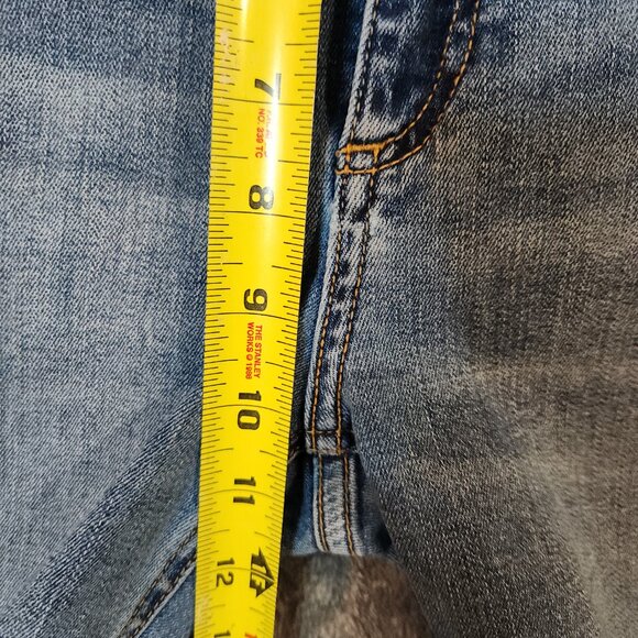 Rag Bone Jeans Womens 27 Blue Nina High Rise Ankle Flare Raw Hem Cropped Frayed - Picture 13 of 15